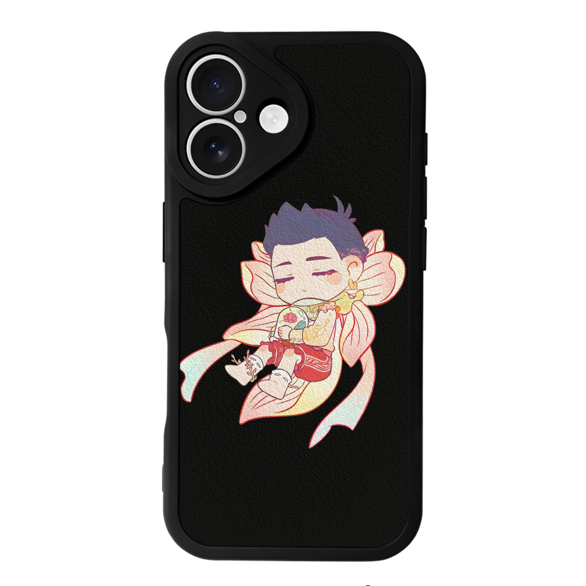 （画像用） Ne Zha 2 ナタ 魔童の大暴れ 【iPhone 16シリーズ対応】シリコンスマホケース（レザー調） 材質：シリコン
